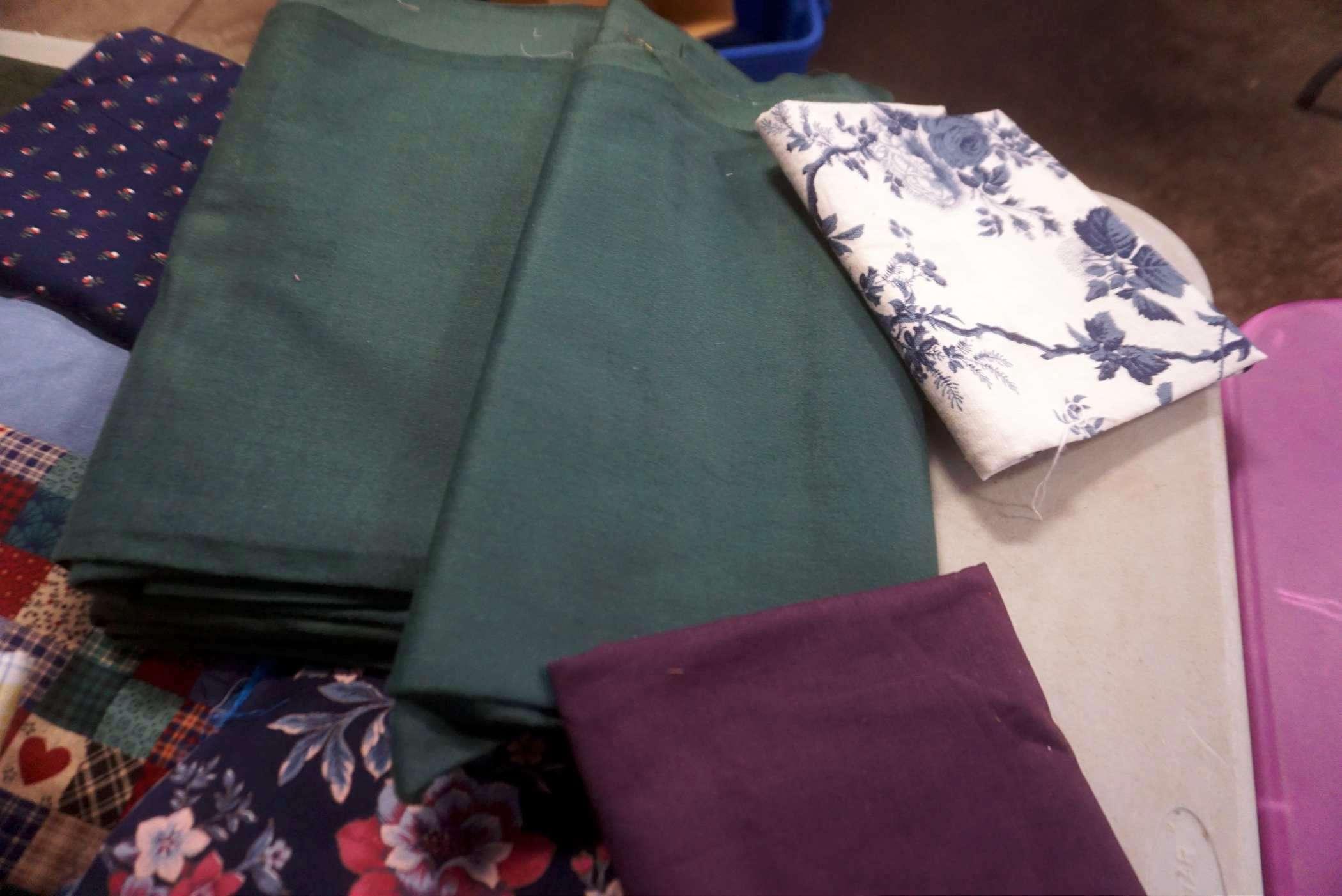 Assorted Fabric Pieces