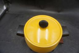 Electric Yellow Fondue Bowl & Lid