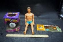 Magic 8 Ball, Ken Doll & Souvenir Booklet of New York