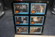 Star Wars Cards on a Plaque