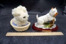 American Girl Toy Dog & Dog Sculpture