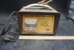 Sears Battery Charger 6 and 12 Volts, 4 Amp