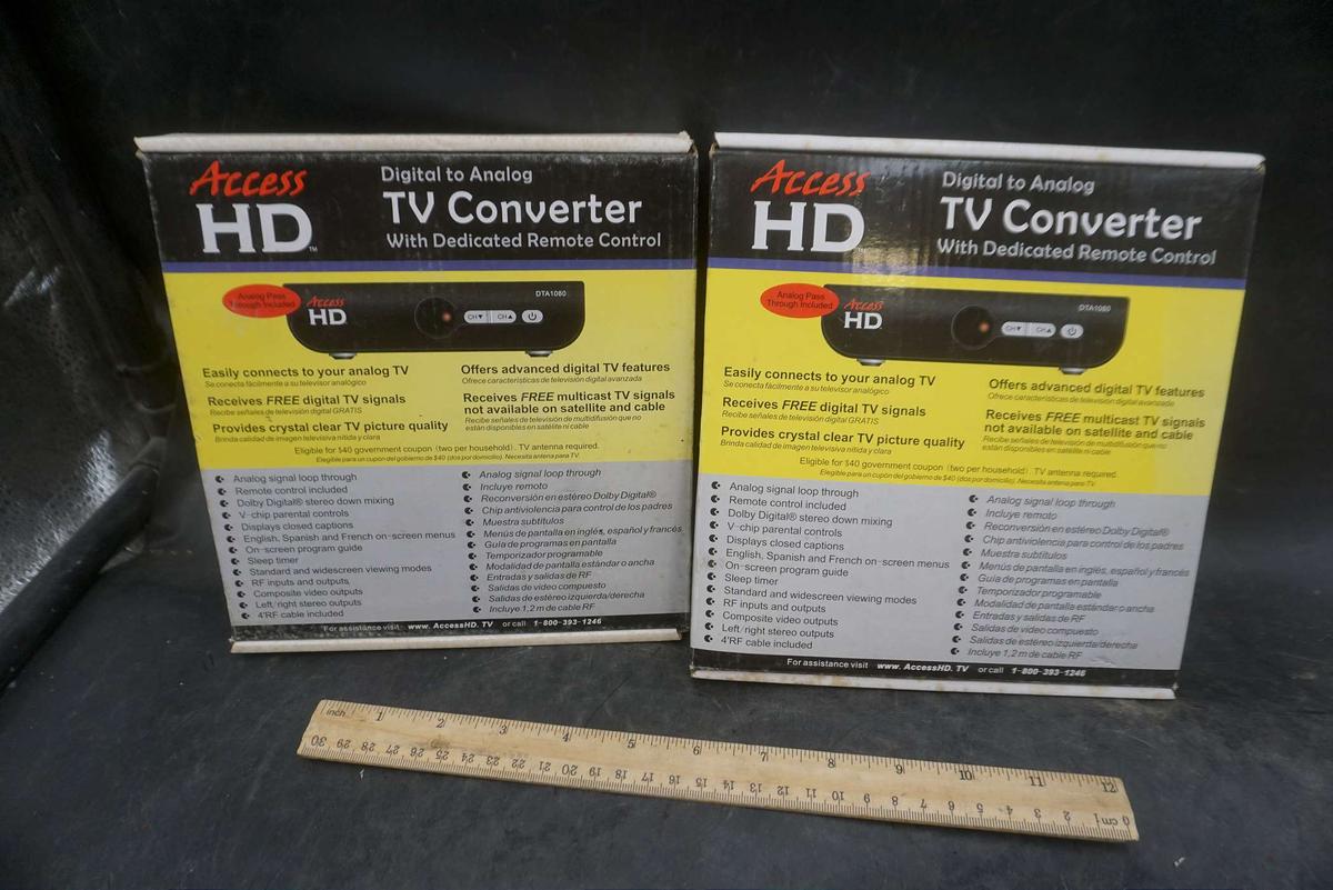 2 - Access HD Digital to Analog TV Converter w/ Dedicated Remote Controls