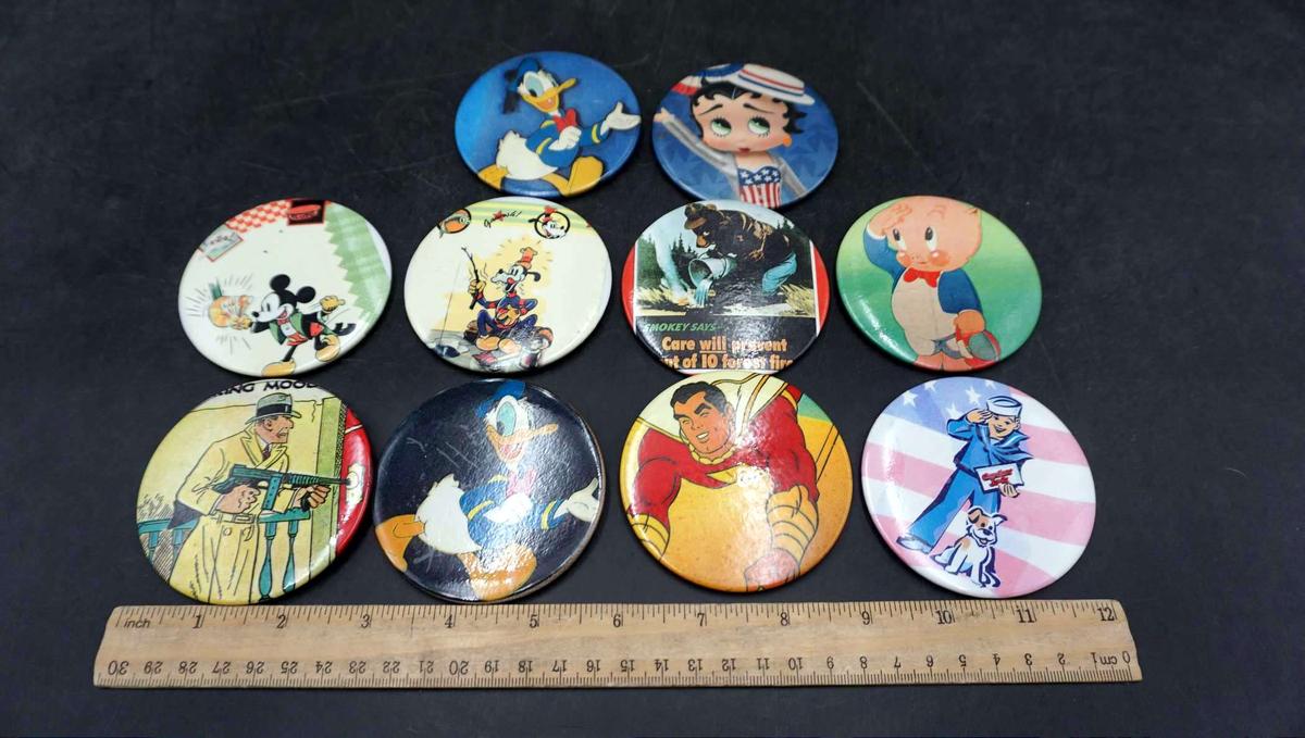 10 - Cartoon Buttons