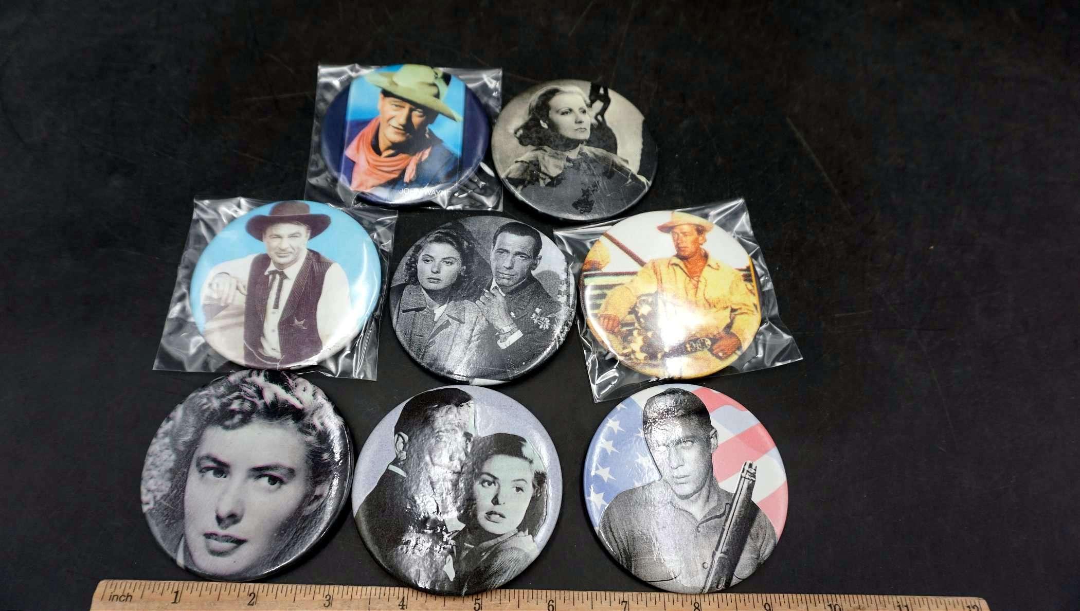 8 - Movie Actor/Actress Buttons