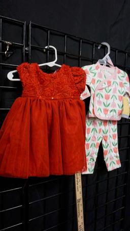 Red Dress & Outfit (Size Newborn)