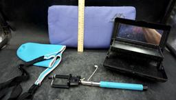 Mirrored Case, Tool, Holder w/ Strap