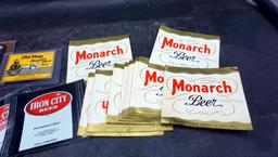 Beer Advertising - Monarch Beer, Iron City Beer, Samuel Adams & Old Shay Golden Cream Ale
