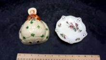 Classic Royal Collection Bowl & Porcelain Lady String Holder