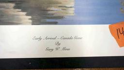 "Early Arrival - Canada Geese" by Gary W. Moss - 31/1500 Signed. Miller Genuine Draft Collab