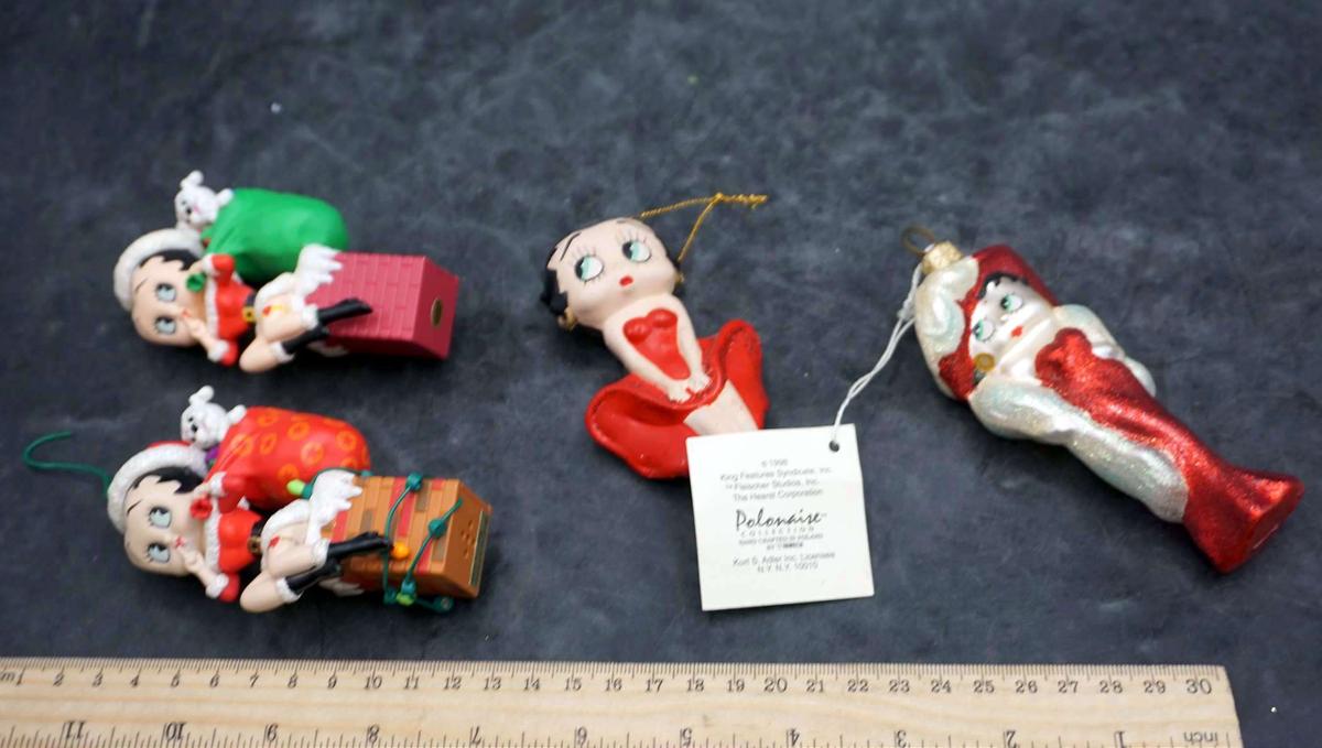 4 - Betty Boop Ornaments