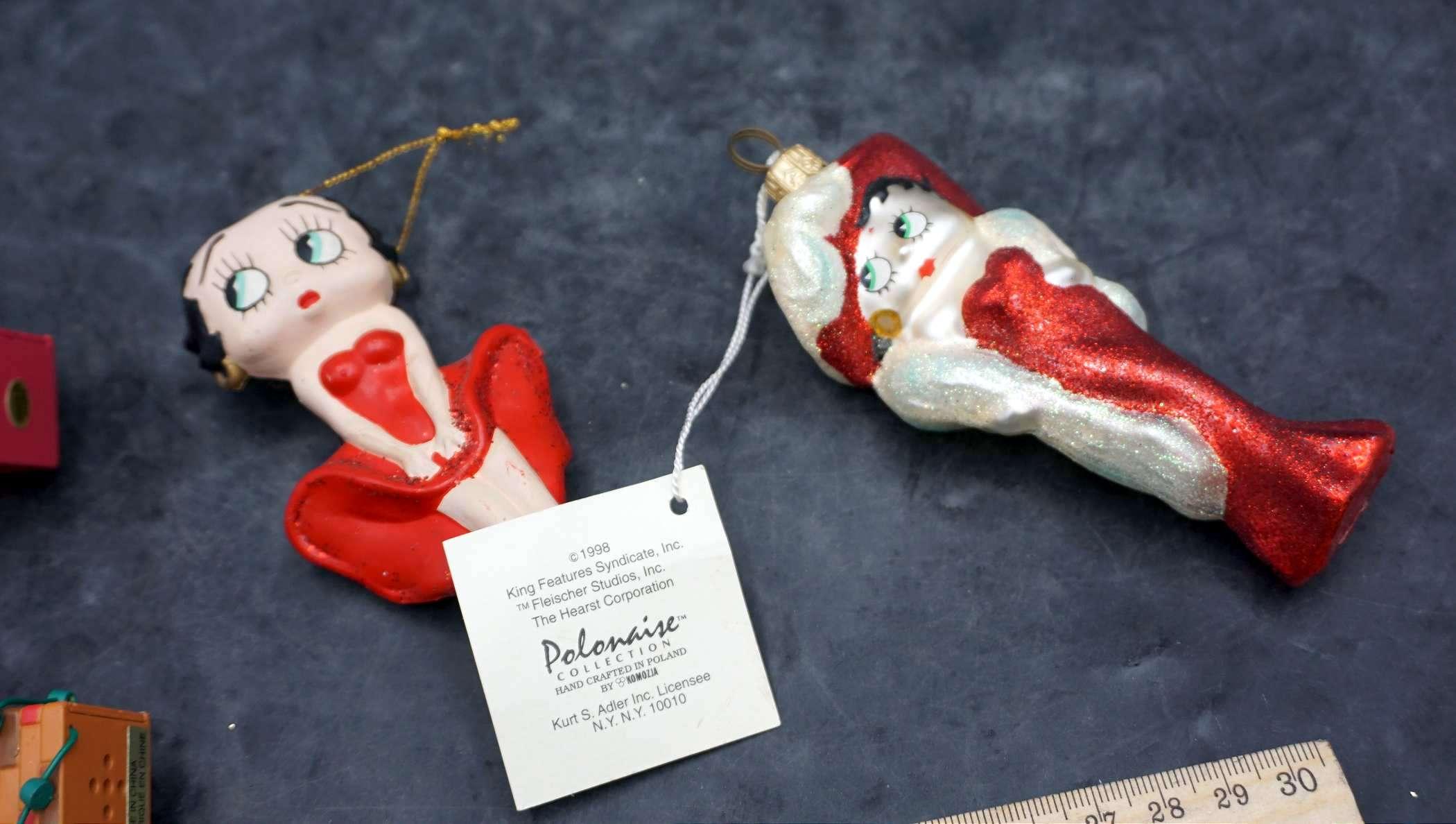 4 - Betty Boop Ornaments