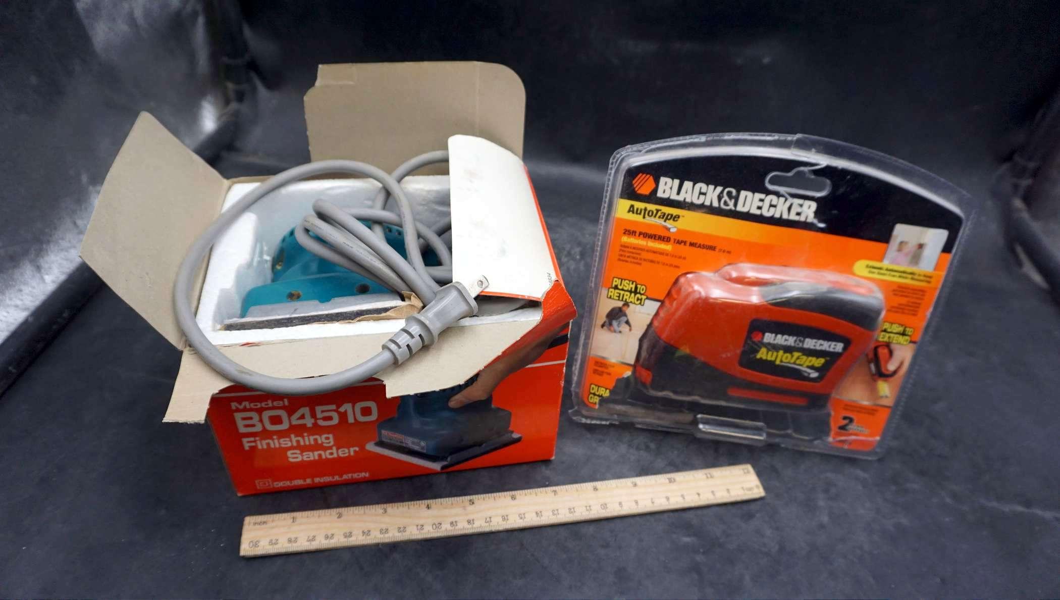 Black & Decker Auto Tape & Makita Model B04510 Finishing Sander