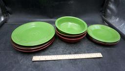 Colored Fiestaware Plates & Bowls
