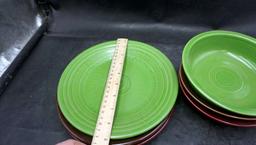 Colored Fiestaware Plates & Bowls
