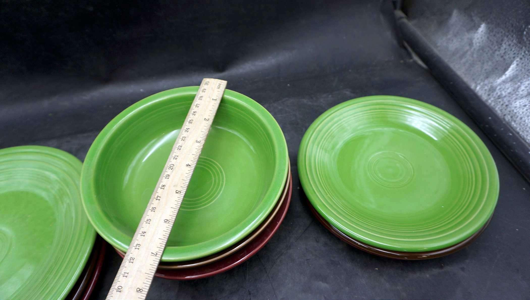 Colored Fiestaware Plates & Bowls