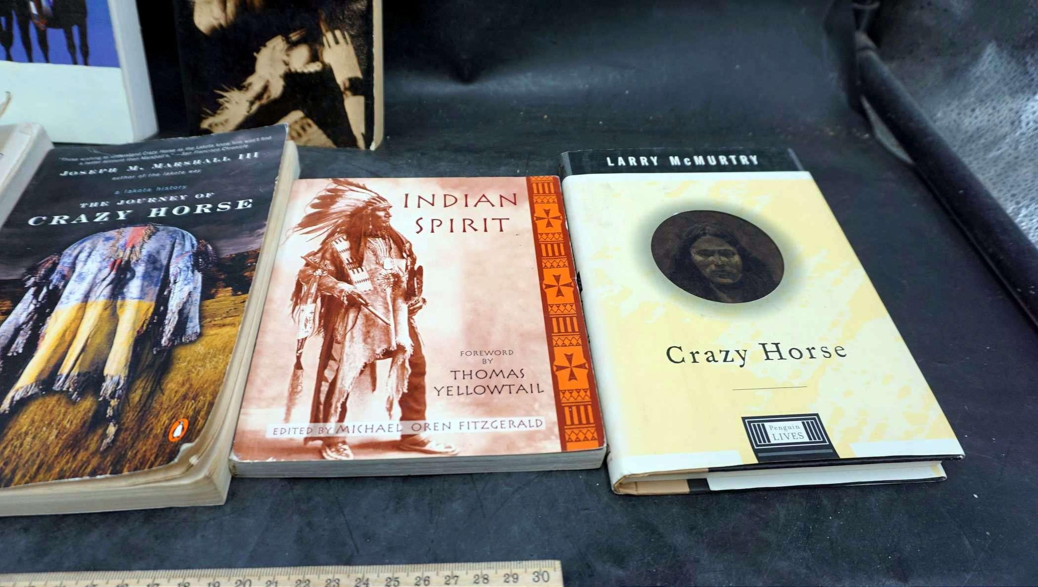 Assorted Books - Crazy Horse, Indian Spirit & More