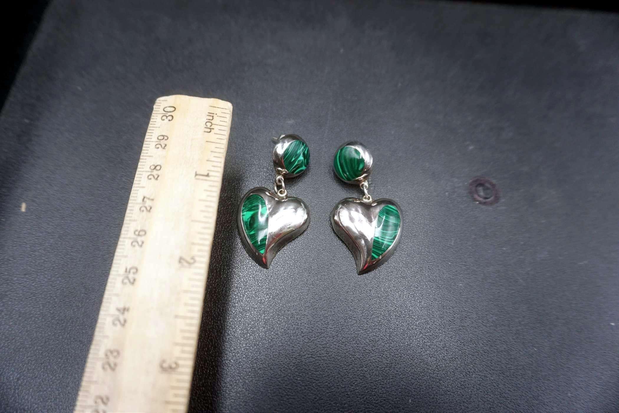 Sterling Silver Heart Shaped Earrings