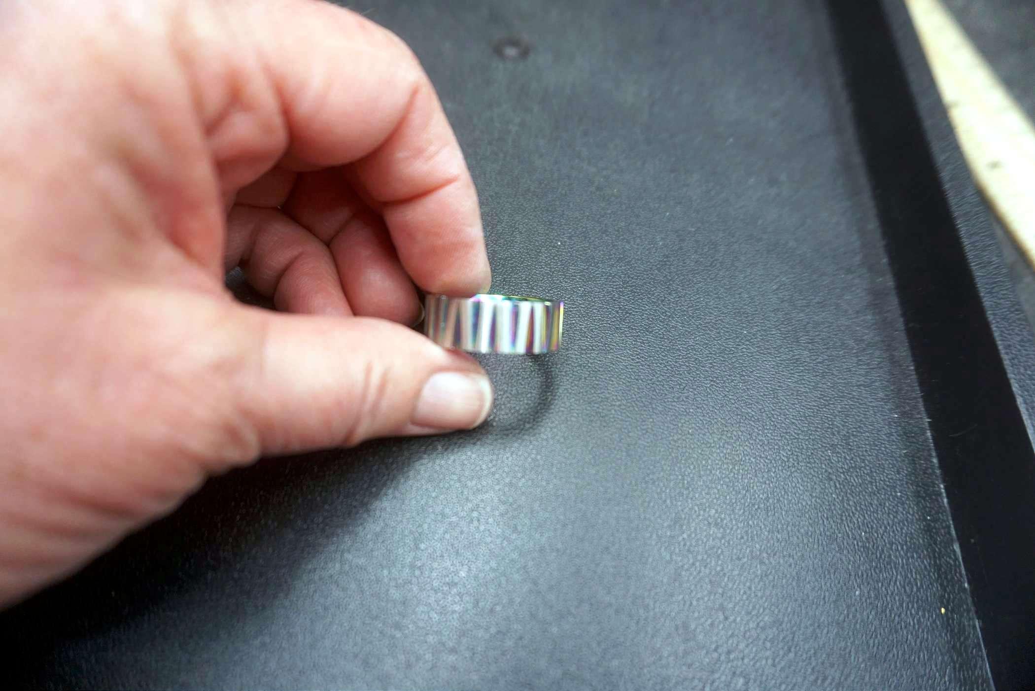 Stainless Steel Rainbow Ring