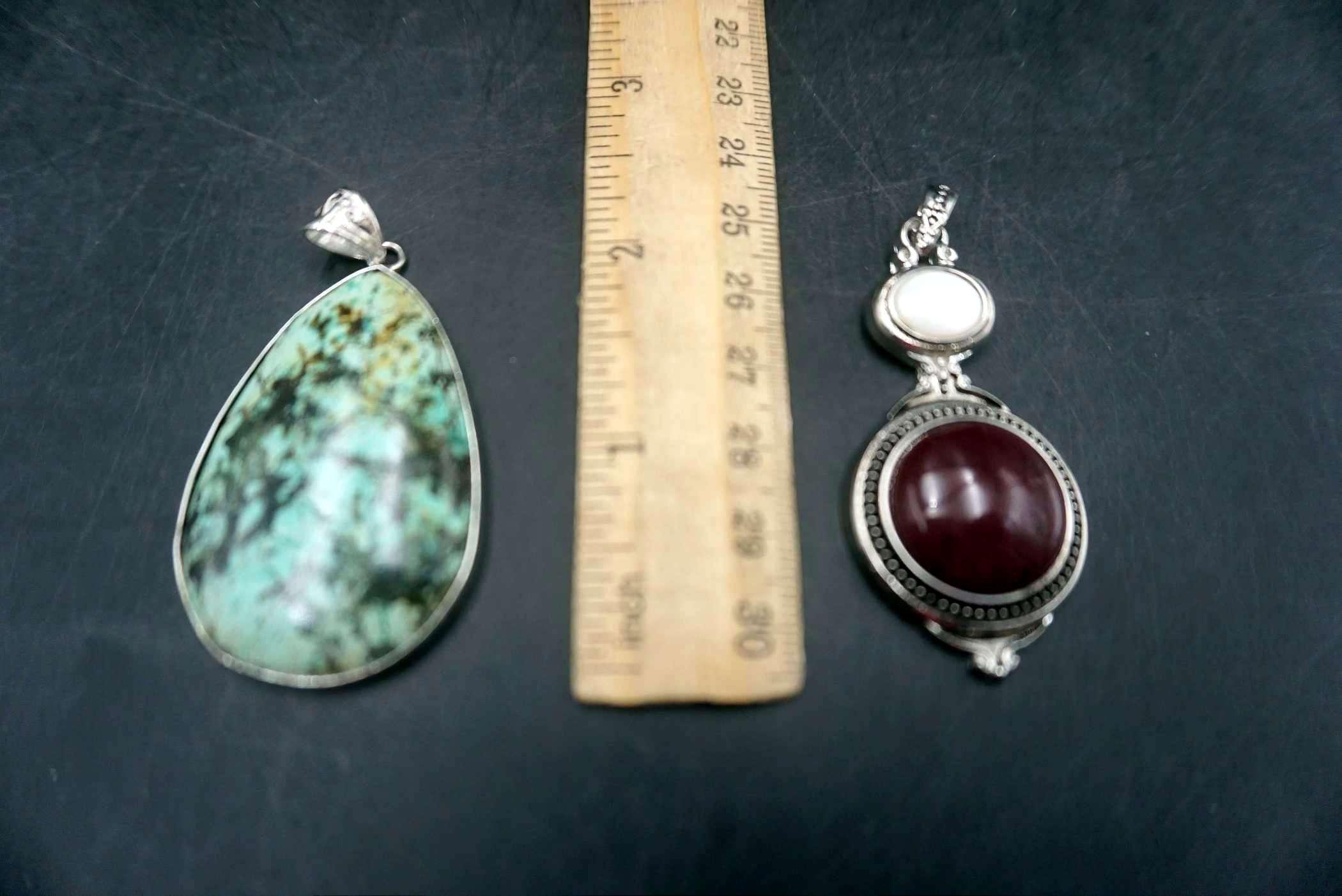 4 - Silver-Toned Pendants