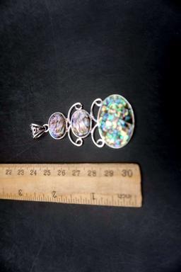 4 - Silver-Toned Pendants