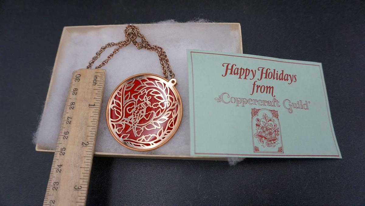 Happy Holidays From Coppercraft Guild Pendant Necklace