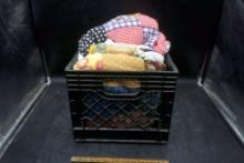 Black Crate W/ Blankets