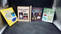 4  Books - Depression Glass, Bedroom & Bathroom Glass, Collectible Glass