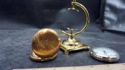 Stand W/ 2 Pocket Watches