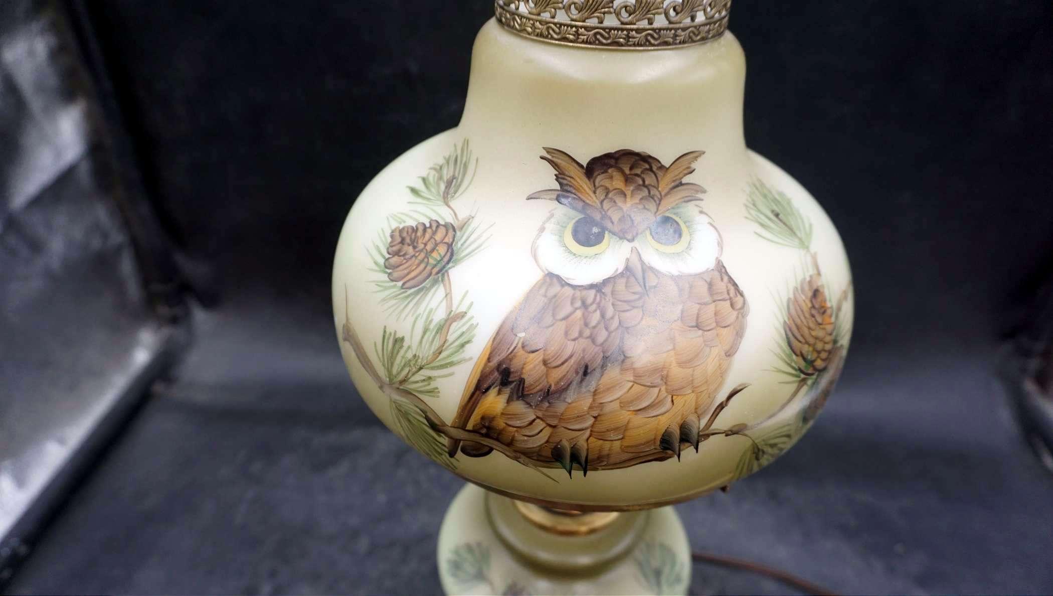 Electric Owl Lamp