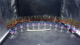 12 - Colorful Striped Glasses