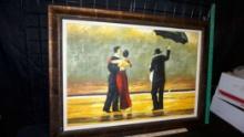 Framed Dancing Couples Picture