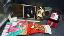 Assorted Christmas Ornaments, Stocking & Gift Bag