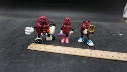 3 - Mr. Raisin Figurines