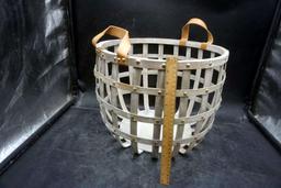 Decorative Blanket Basket W/ Handles