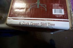 6' Dark Green Slim Tree