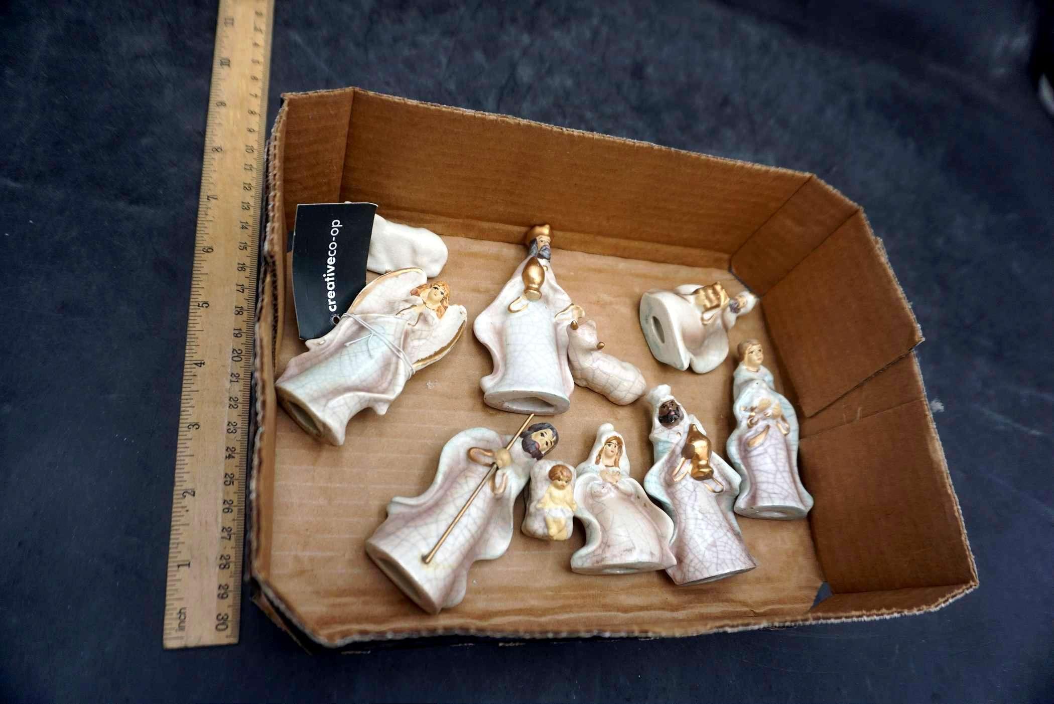 Creative Co-Op Nativity Scene Figurines