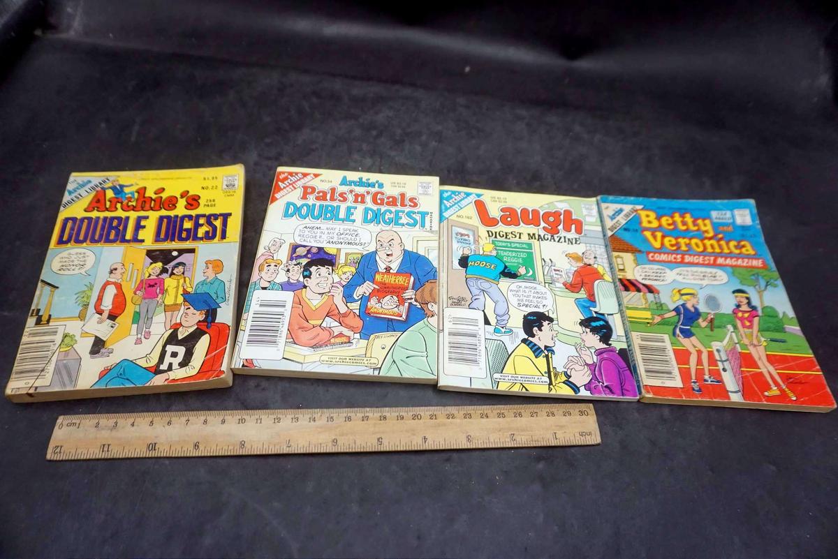 4 Books - Archie'S, Laugh Digest Magazine, Betty And Veronica