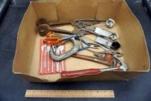 Assorted Tools - Hammer, C Clamp, Pipe Wrench, Pliers & More