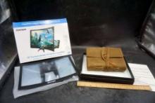 12" Curved Phone Hd Screen Amplifier & Komal Leather Journal