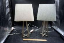 2 - Matching Modern Desk Lamps