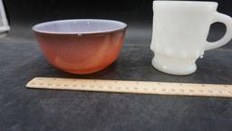 Assorted Bowls & Mug - Some FireKing