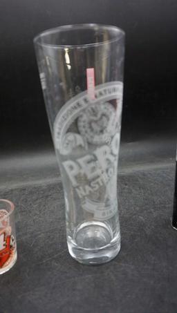 Shot Glass, Beer Glass & Zippo Lighter Fluid