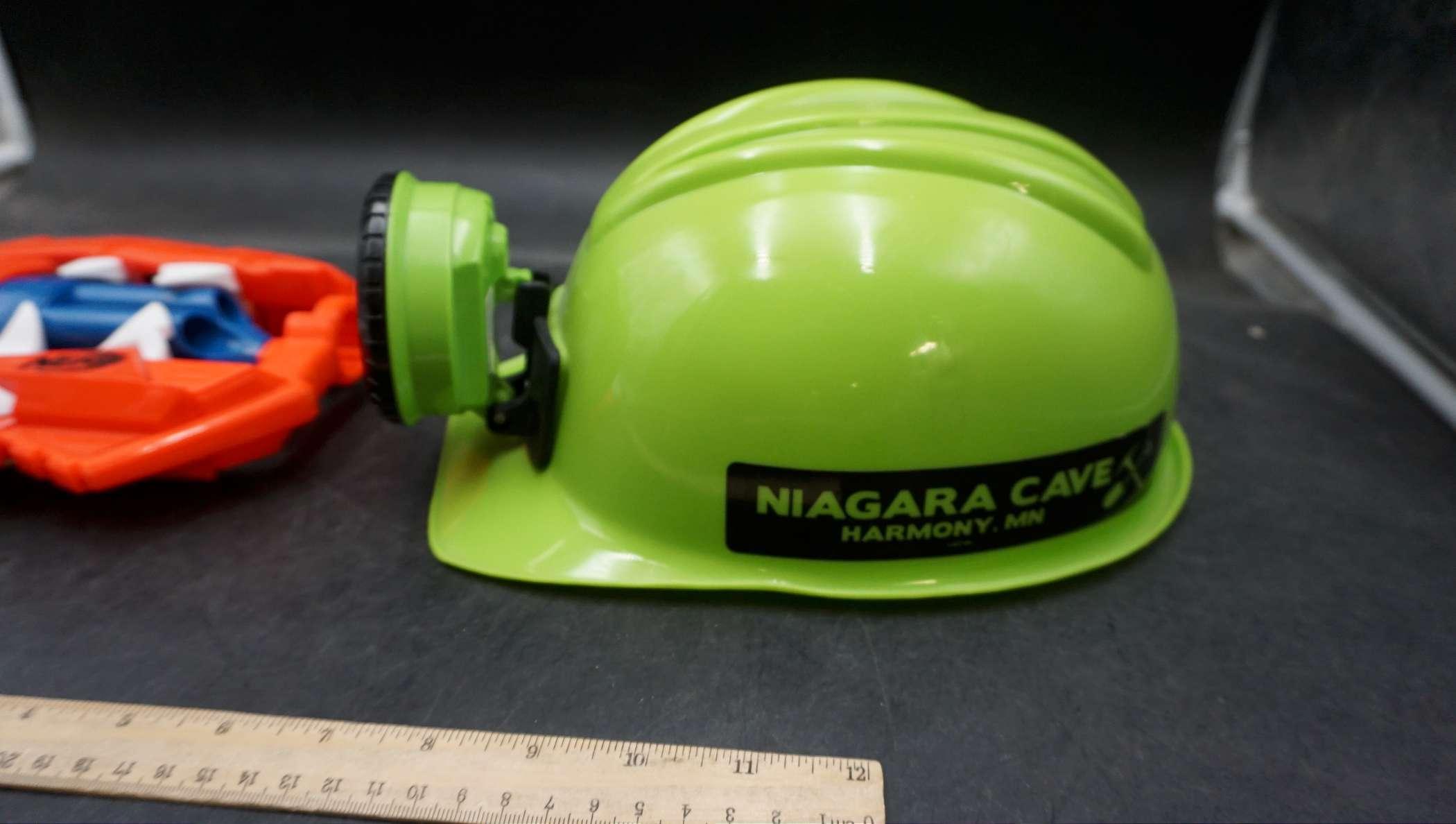 Niagara Cave - Harmony, Mn Helmet & Nerf Gun