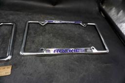 2 - Colorado Rockies License Plate Covers