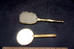 Handheld Mirror & Brush