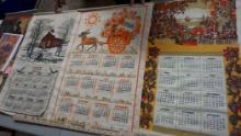 Old Fabric Calendars - 1965, 1966 & 1976