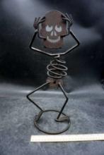 Metal Skeleton Planter Garden Decor