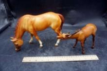 Breyer Mare & Nursing Foal Pair