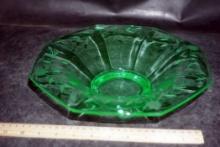 Uranium Green Glass Bowl